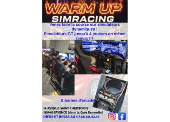 SALLE DE LOISIRS : X WARM UP SIMRACING FAYENCE
